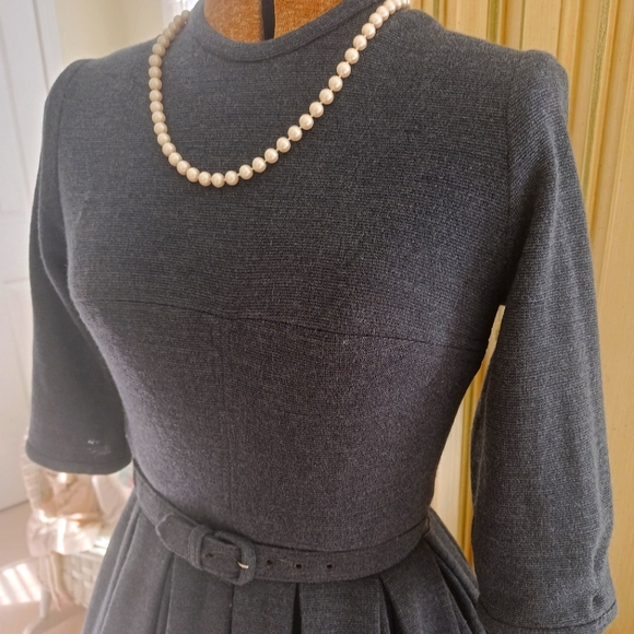 VTG 50S/60S "WM. G. ORIGINAL JUNIORS" WOOL BLEND DRESS W/ BELT! - Picture 14 of 15